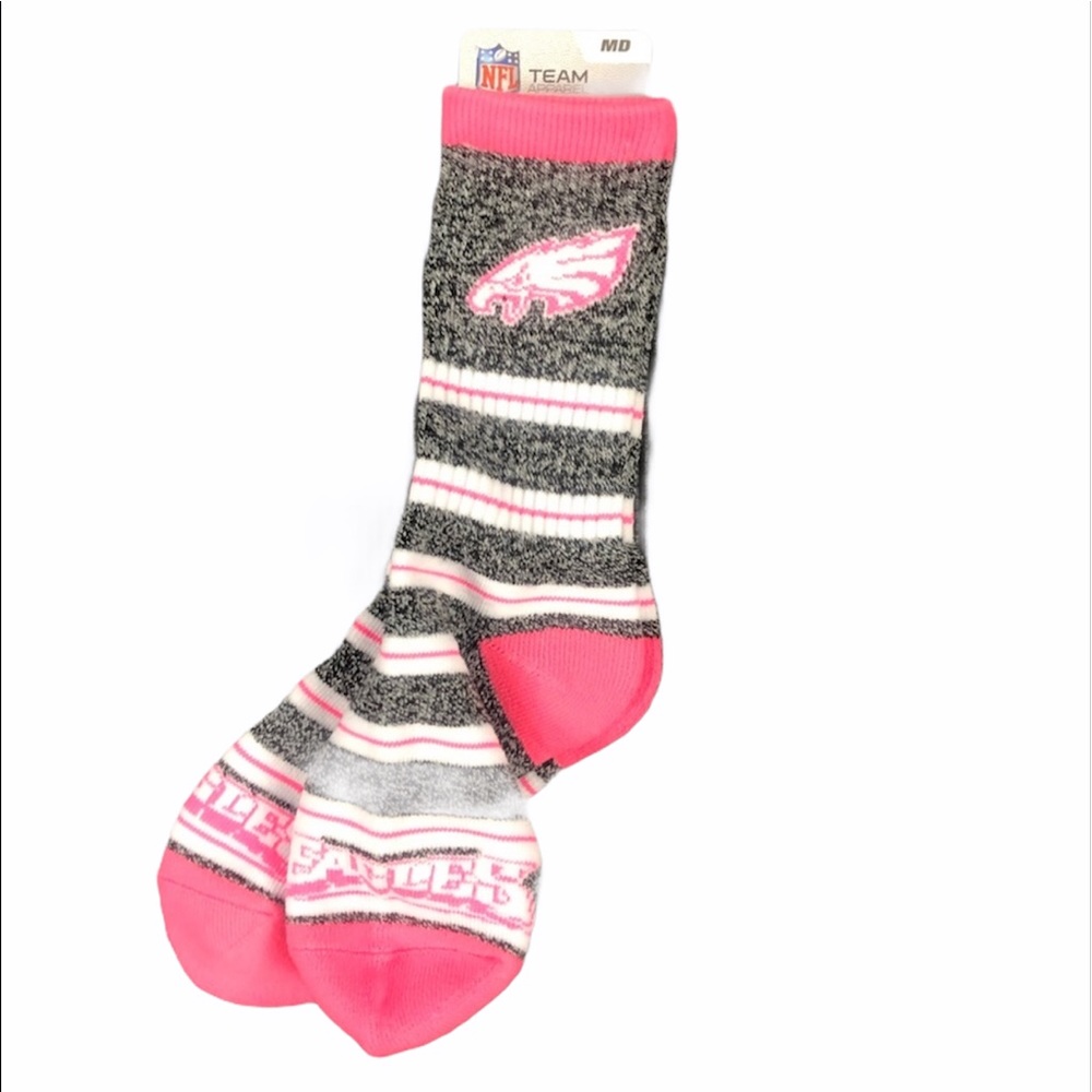 🎉 HP 🎉🆕 Philadelphia Eagles  Neon Pink Socks - Picture 8 of 8